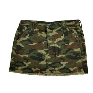American eagle camo denim mini skirt